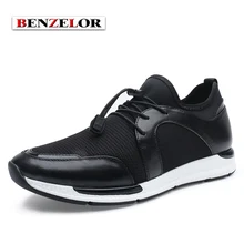 BENZELOR Men Shoes 2017 New Arrival Brand Fashion Casual Chaussure Homme Genuine Leather Comfortable Soft Shoes Men SD7081