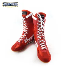 Sport Pioneer Boxing Shoes Training Shoes Tendon at The end Leather Sneakers Professional Boxing Shoes for Men