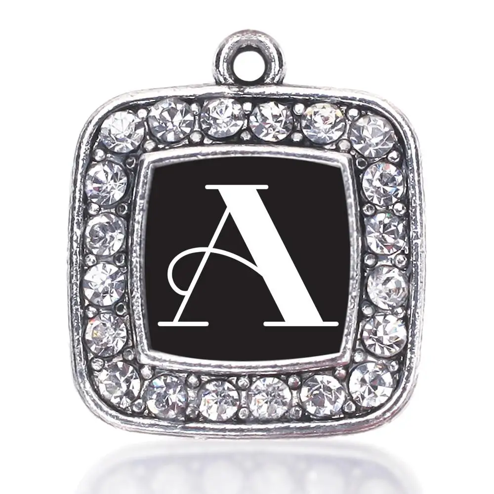 

VINTAGE INITIALS - LETTER B A MY STORY ISN'T OVER YET SQUARE CHARM