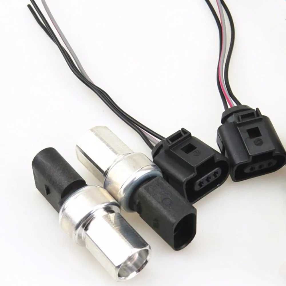 

HONGGE Air Conditioning Pressure Sensor + Plug Cable Harness For VW Beetle Bora Jetta MK4 Passat B6 B7 Polo Touran A3 1K0959126E