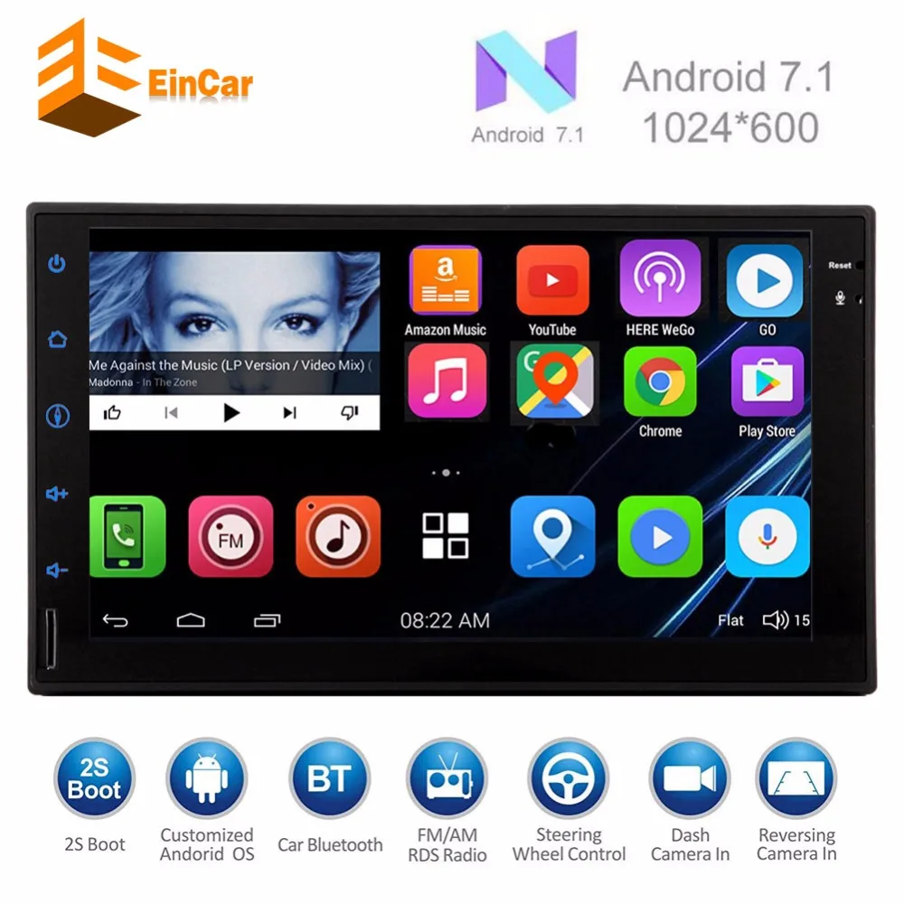 Android 7.1 2 din car gps navigator 2 din android Head Unit support 3G 4G OBD2 Bluetooth WIFInavigationUSBSD two din stereo