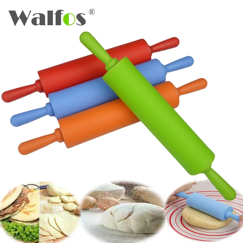

Walfos 22 cm Non-stick fondant rolling pin for kids Fondant Cake Dough Roller Decorating Cake Roller crafts Baking cooking Tool