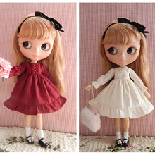 3 цвета, Одежда для кукол Blyth, милая винно-красная юбка для платья Blyth, аксессуары для кукол(Blyth, Pullip, Azone, Licca, 1/6 кукла