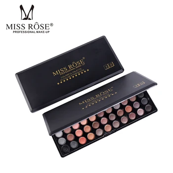 

Miss rose 55 colors eyshadow palette waterproof long lasting earth nude tone smoky eyeshadow powder shimmer matte pigment MS148