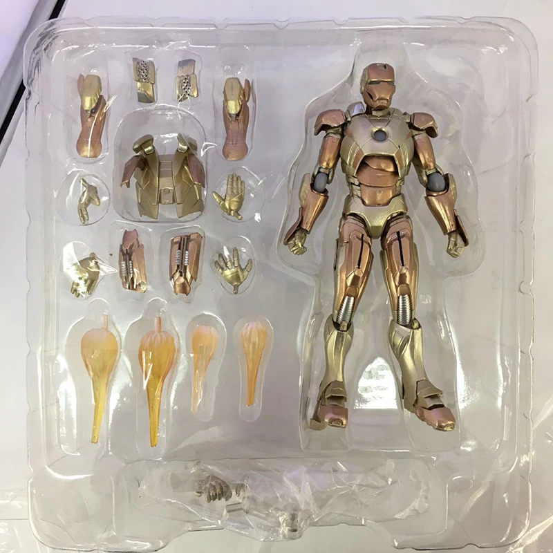 Iron Man 3 Figure Figma 217  Figma EX-026 Iron Man Mark XXI (MIDAS) PVC Action Figures Collectible Model Toy  (7)