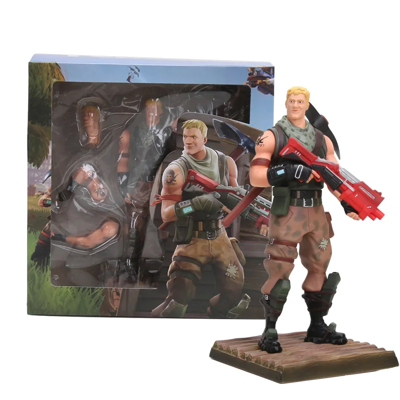 

20cm Hot Game Fortnight Heroes Battle Constructor soldier Outlander PVC Action Figure model Toy