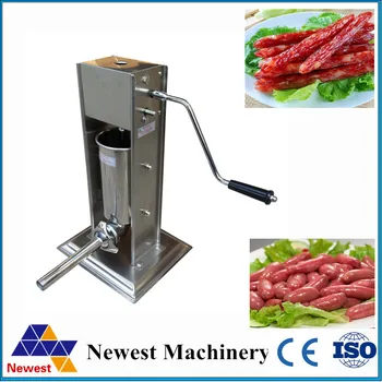 

5L hand operated home sausage meat stuffer stainless steel manual vertical sausage machine kitchen tool manual sausage stuffer