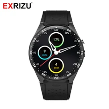 EXRIZU KW88 Android 5,1 OS Smartwatch телефон 3g gps wifi 1,3" AMOLED экран Смарт часы 2.0MP камера Датчик тяжести шагомер