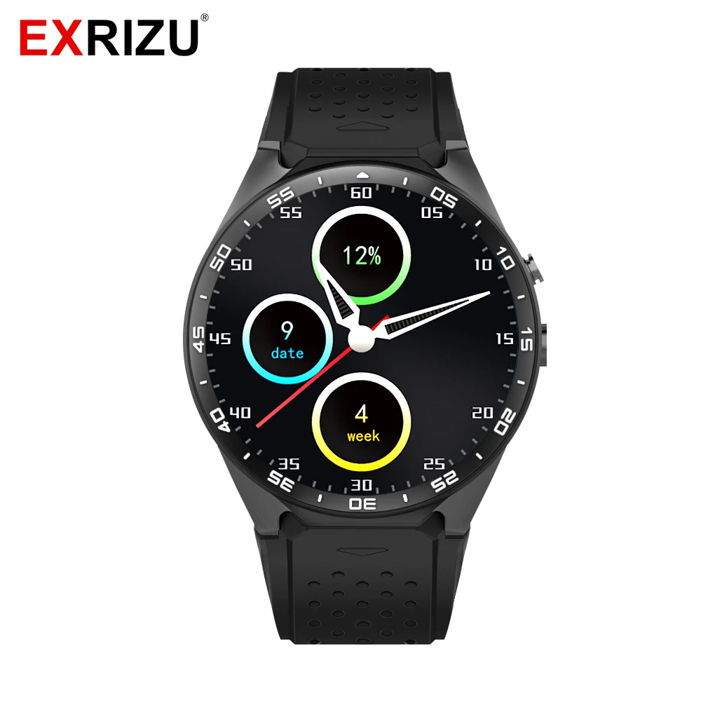  EXRIZU KW88 Android 5.1 OS Smartwatch Phone 3G GPS WIFI 1.39
