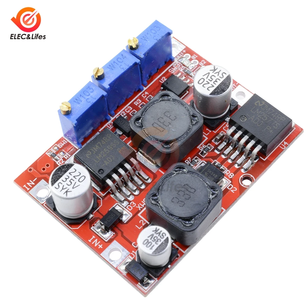 LM6019 LM2596S DC повышающий понижающий модуль преобразователя Напряжения 15 Вт 3A