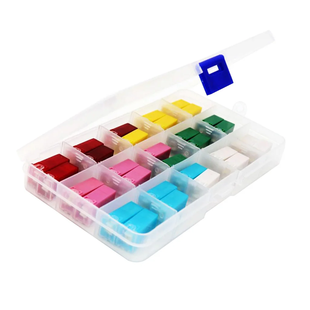 30pcs Car 32V F2828-Z JCASE Box Shaped Fuse Kit 20A 25A 30A 40A 50A 60A