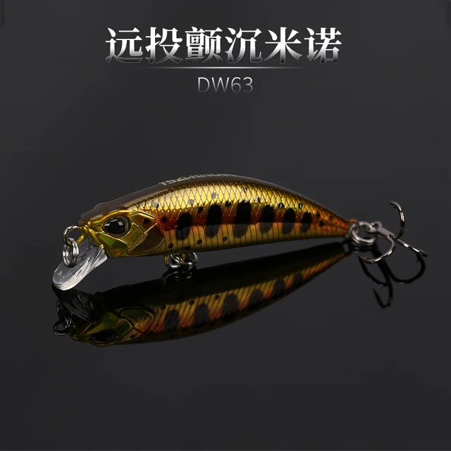 US $3.61 Hot Sale 2018 Trulinoya sinking Mini Minnow Bait 50mm5g Fishing Hard Lures With Movable Steel Balls
