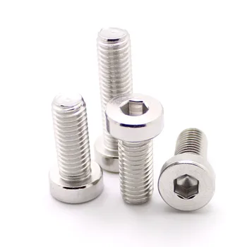 

50Pcs 304 stainless steel thin head inner hexagonal screw low head inner hexagonal low head bolt M6M8