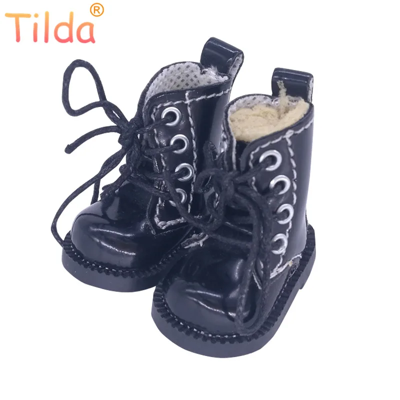 Tilda 1/6 poupée bottes jouet chaussures pour Blythe Pullip poupées, 4cm bottes chaussures pour Blyth EXO corée KPOP 15cm peluche poupée accessoires