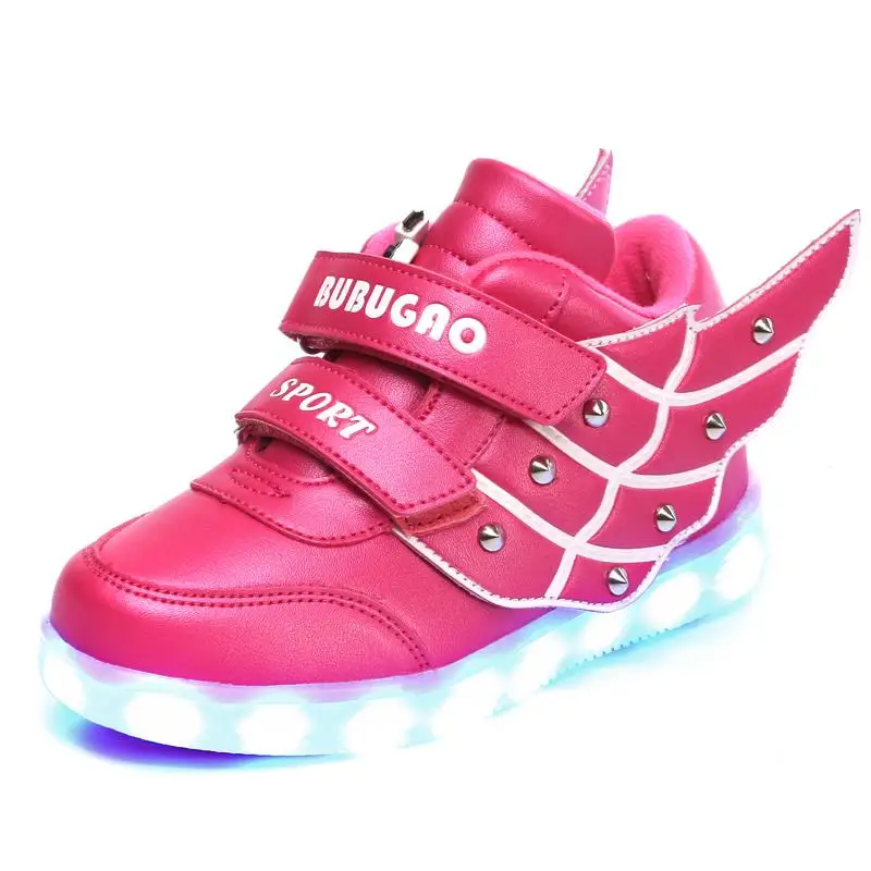 

Young girl flashing retail 2017 new children's sports shoes children USB charging OUT shiny shoes sneakers casual shoes flash