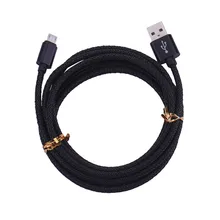 25cm 1m 2m 3m High Quality Data Transmission Cable Braided Data Charging Micro USB Cable for Android Phone Metal Head 1pcs