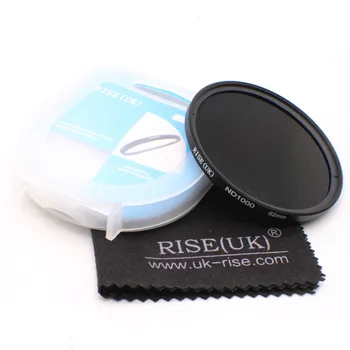 

RISE(UK) 62mm ND1000 Optical Slim Neutral Density ND 1000 Lens Filter for SLR DSLR canon nikon camera
