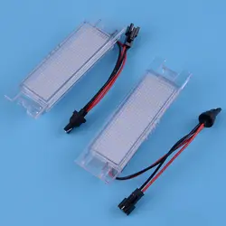 Beler пара 18 светодиодный s 2pin 12 V 2,4 W Белый светодиодный номерной знак света, пригодный для Alfa Romeo 147 156 159 166 Giulietta Mito