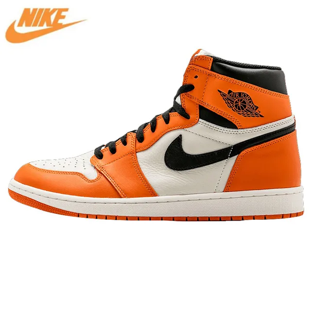 Nike Air Jordan 1 Retro High OG AJ1 White Orange White Rebound Men's Nike Air Jordan 1 Retro High OG AJ1 White Orange White Rebound Men's