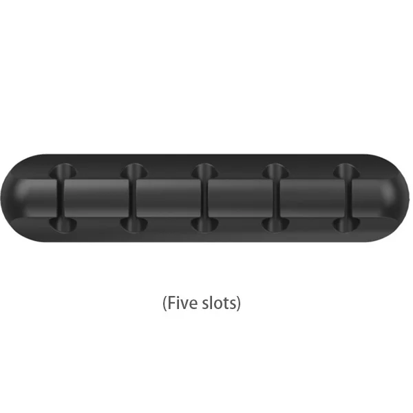 USB устройство для сматывания кабеля для type C Micro USB Кабельный органайзер для проволочных кабелей настольные держатели управление шнуром для передачи данных кабель для зарядки - Цвет: 5 Slots