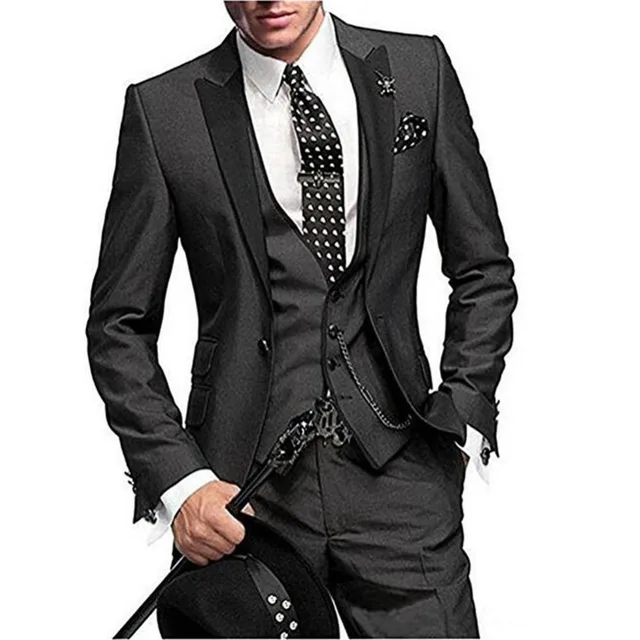 2019 Latest Coat Pant Designs Green Men Suit Slim Fit 3 Pieces Jacket ...