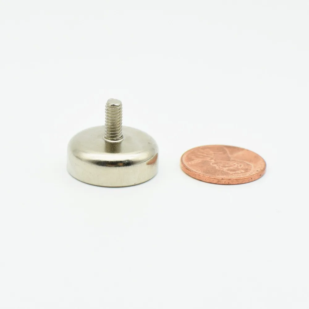 6-12 шт. гаражный магнит диаметр 16 мм 6 кг тяга горшок магниты с наружной резьбой неодимовый NdFeB вешалка светодиодный держатель