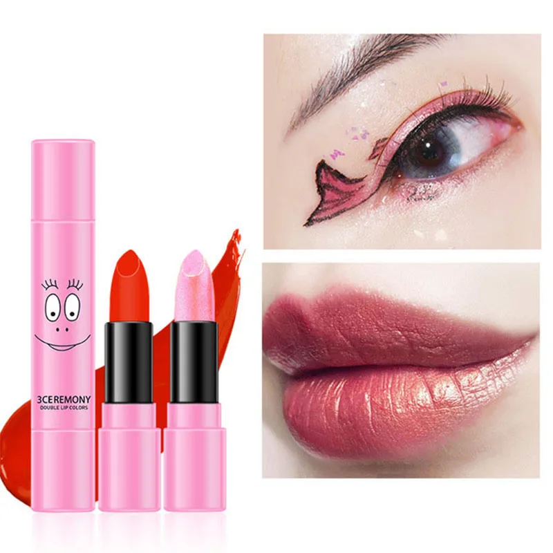 

Labiales Matte Larga Duracion Flowing Gold Double Lipstick Moisturizer Nutritious Gifts for Women Matte Makeup Cosmetic