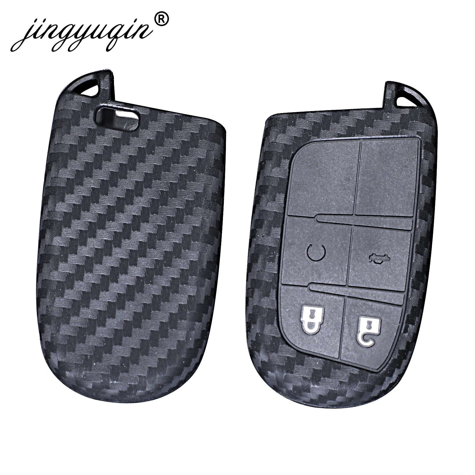 Jingyuqin-Cover-astuccio-portachiavi-in-Silicone-al-carbonio-per-Fiat-Jeep-Renegade-Grand-Cherokee-Dodge-Ram.jpg Keyforkess Cover astuccio portachiavi in Silicone al carbonio per Fiat Jeep Renegade Grand Cherokee Dodge Ram 1500 Journey Challenger Chrysler - Jingyuqin Cover astuccio portachiavi in Silicone al carbonio per Fiat Jeep Renegade Grand Cherokee Dodge Ram