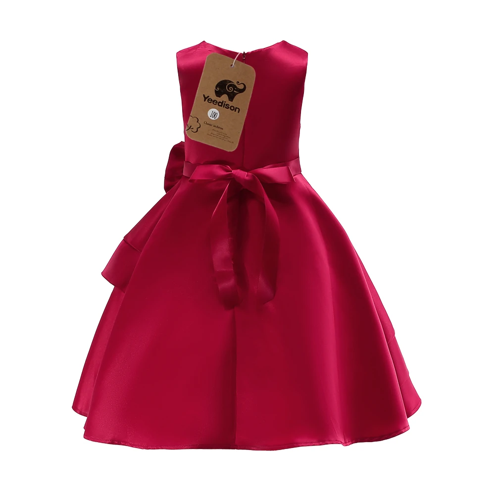 2018 Pink Girls Princess Dress Children Evening Clothing Kid Formal Wedding Party Pageant Dresses For Girls Prom Gown 7 8 9 Year (6)
