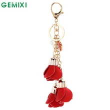 Starry-Styling Rose Keychain for Bag Handbag Key Ring Car Key Pendant Delicate Gift Key Chains New