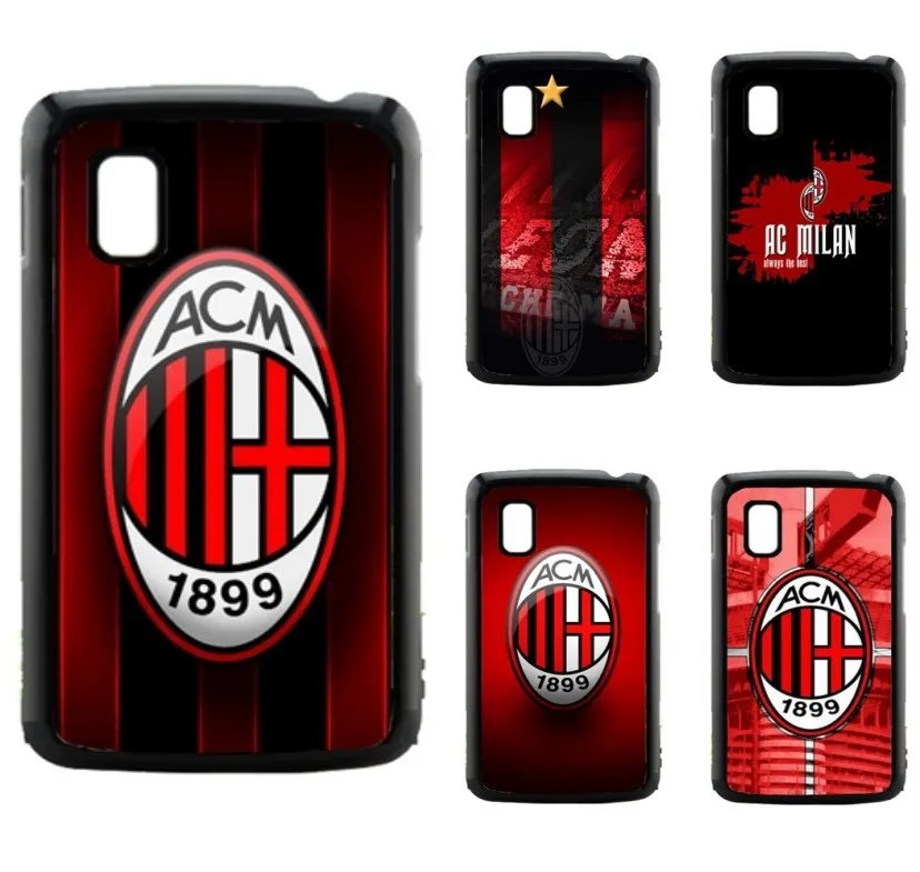 Free Shipping case Hard Plastic Back Case Cover For LG Google Nexus 4 E960 Milan AC football (2266) |