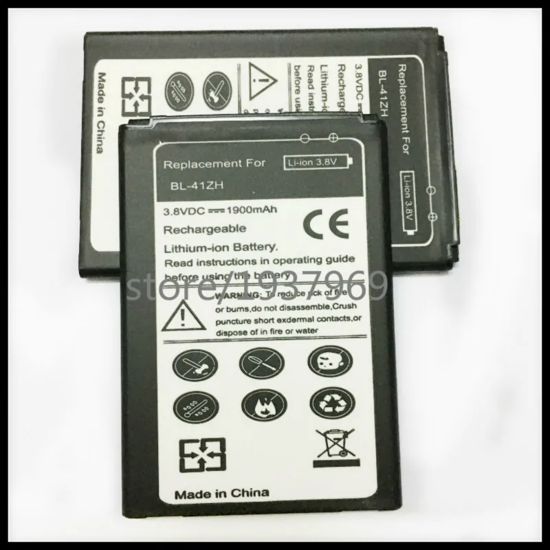 2 шт./лот Батарея BL41ZH BL 41ZH BL-41ZH Замена Батарея для LG Leon L50 C40 H345 MS345 D213N Батарея