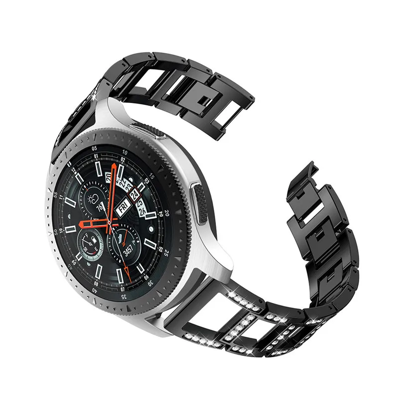 Fshion Luxury Metal Crystal Watch Strap Replacement Watch Band Strap Bracelet For Samsung Galaxy Watch (46mm) 40NT21 (4)