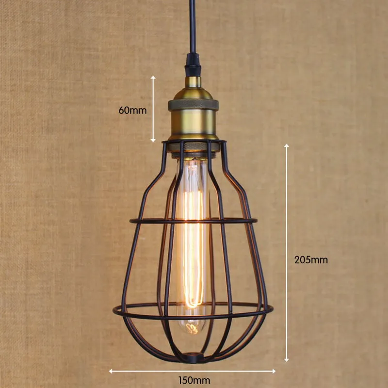 Hardware Lighting Lights Loft Vintage Retro Black Ball Pendant Loft Vintage Retro Black Ball Pendant
