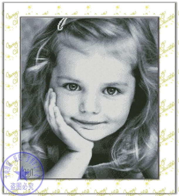 CS-1019 cross stitch kit lovely girl daughter kid child childhood .jpg