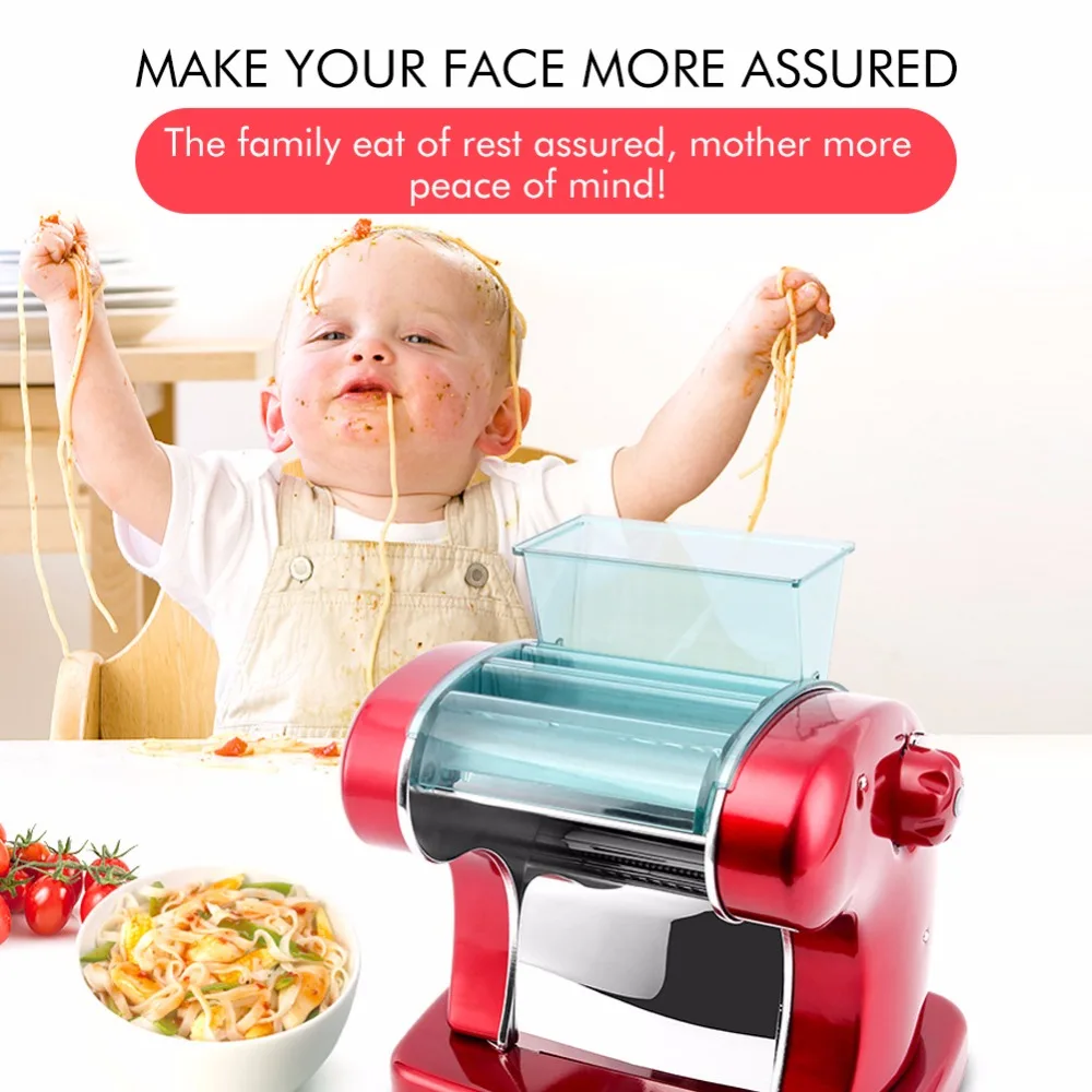 

Stainless Steel Pressing Machine Household Electric Automatic Multi-function Small Noodle Machine Dumplings Dough Kneading 220V