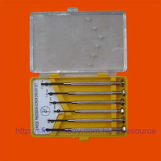 

6 PIECE PRECISION SCREW DRIVER SET