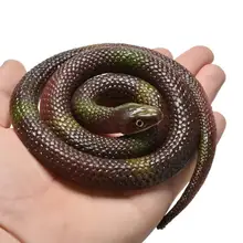 Novelty Halloween Gift Tricky Funny Spoof Toys Simulation Soft Scary Fake Snake Horror Toy For Party