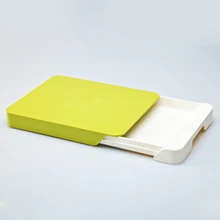 Пластиковые Разделочные доски, Icarekit, многофункциональная разделочная доска два-в-с одним ящиком резки 460415