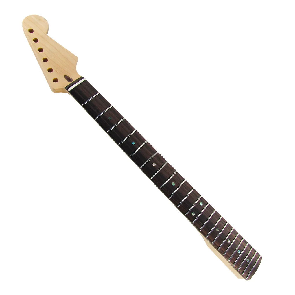 

FLEOR High Quality 22 Fret Guitar Neck Canadian Maple Rosewood Fingerboard 12" Matte Satin For FD ST Strat Style Guitar