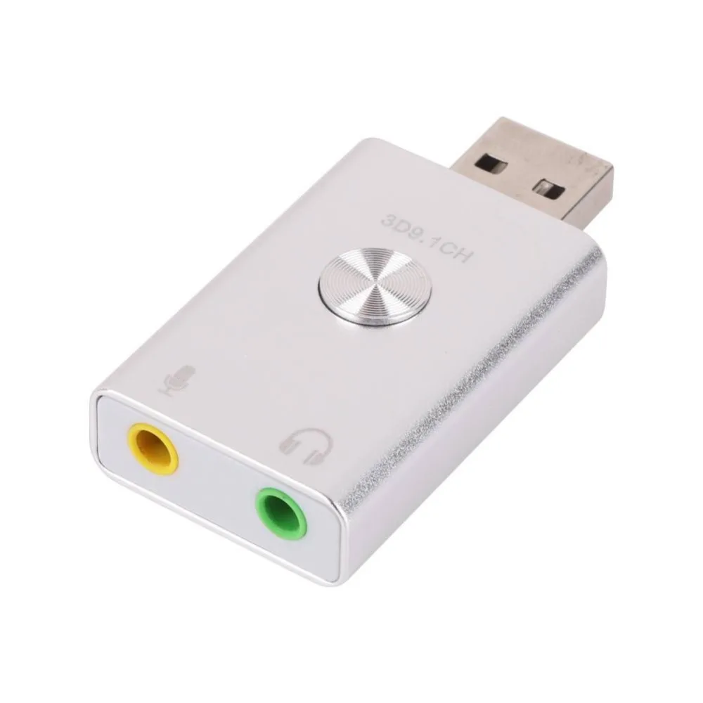USB 9 1 внешний адаптер для звуковой карты Разъем конвертера Plug-and-play настольного
