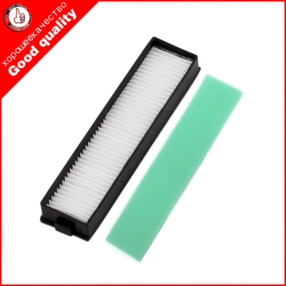 2pcs/lot 1PC H11 HEPA Filter and 1pc green sponge for LG Hom Bot VR6270LVM VR65710 VR6260LVM VR6370LVM series Robot Cleaners