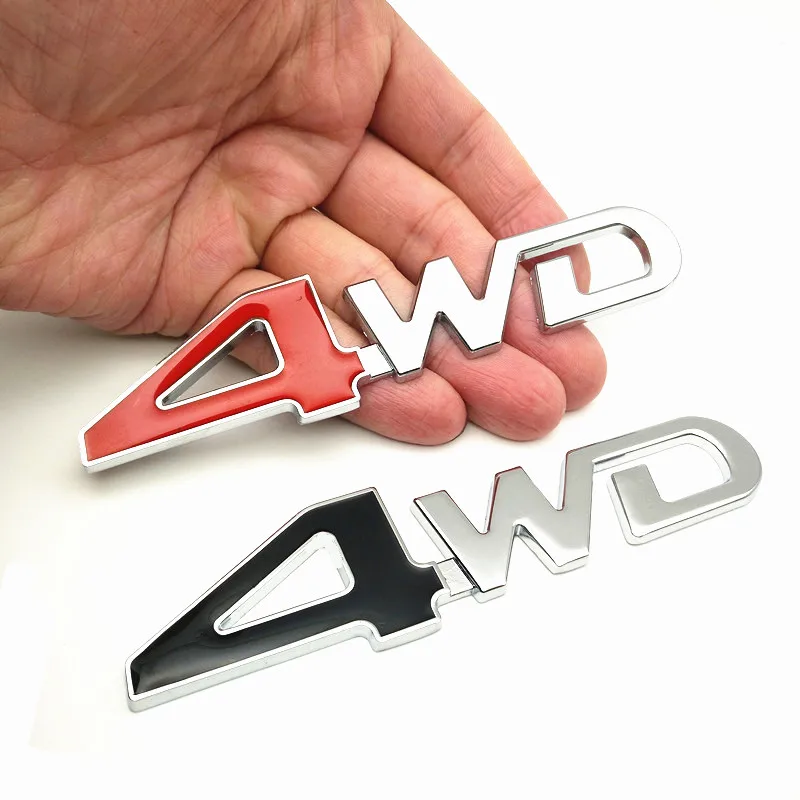 

3D 4WD 4x4 Metal Sticker Car-Styling For Lexus Toyota Corolla Rav4 Auris Prius Ssangyong Kyron Rexton Korando Actyon