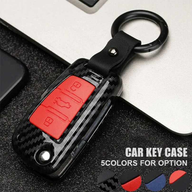 

Car Key Case Cover For Audi A1 S1 A3 S3 A4 A6 RS6 TT Q3 Q7 2005 2006 2007 2008 2009-2013 Accessories Keychain Holder Keyring