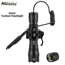 AloneFire tk503 мини-пистолетный светильник QD Быстрый Отсоединяемый пистолет зум-вспышка светильник светодиодный винтовочный пистолет тактический фонарь для 20 мм рельсовый Глок
