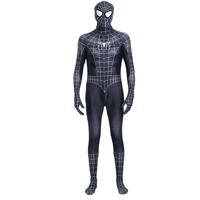 

Adult Kids Spiderman Costumes Venom Spider Man Cosplay Costume Spandex Lycra Nylon Zentai Bodysuit Halloween Second Skin Tights