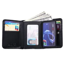 fashion genuine leather men wallets short design male trifold credit card holder wallet with coin pocket purse mingclan vintage trifold genuine leather wallet men design cowhide leather id card holder male purse short coin pocket bag purse