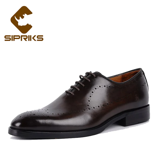 Sipriks Luxury Tan Leather Oxfords For Men Dark Brown Formal Male Sipriks Luxury Tan Leather Oxfords For Men Dark Brown Formal Male Wedding Shoes Italian Handmade Gents