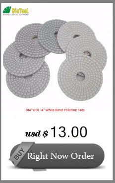 DIATOOL 2PK 4 дюйма на основе алюминия алмазный шлифовальный круг(#30+#120) диаметр отверстия 22,23/16 мм 100 мм для гранитный бетонный