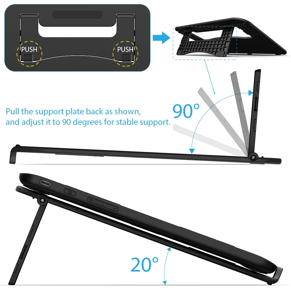XPPen Foldable Adjustable Stand for Laptop Graphic Tablet Monitor 12/13.3 Inch Screen - Image 5